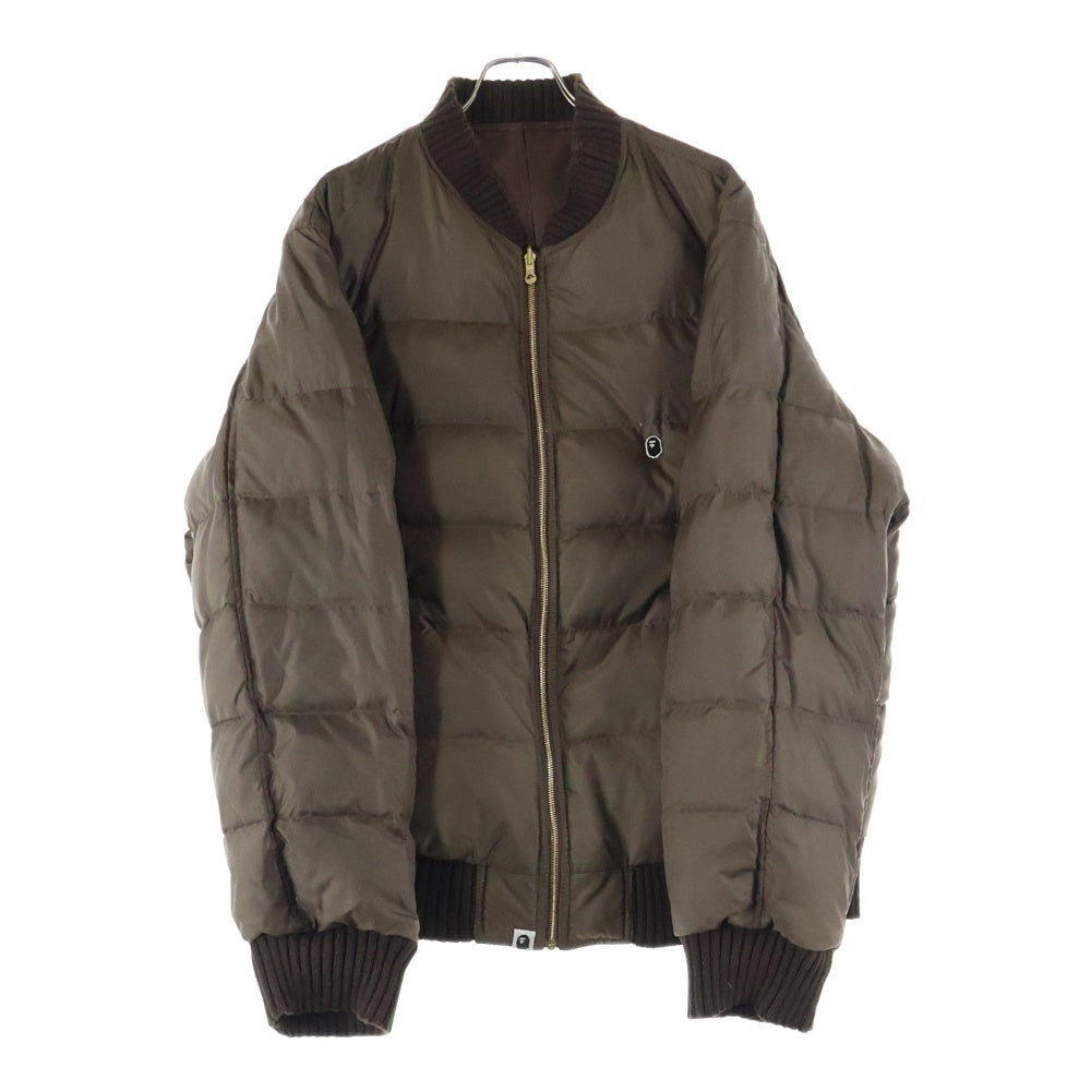 A BATHING APE(アベイシングエイプ) リバーシブル カウレザー ボンバー