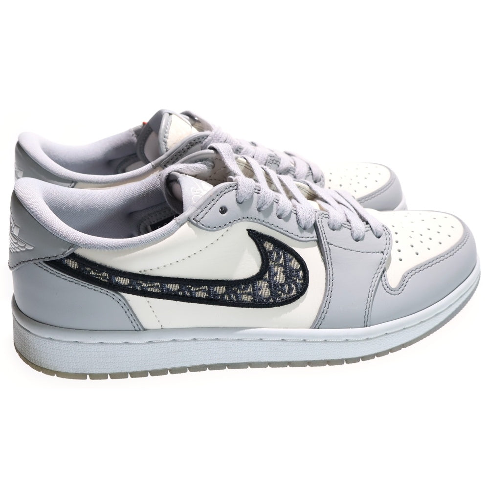 NIKE(ナイキ) ×DIOR AIR JORDAN 1 LOW OG CN8608-002 ディオール エアジョーダン 1 ローカットスニーカー グレー/ホワイト US8/26cm