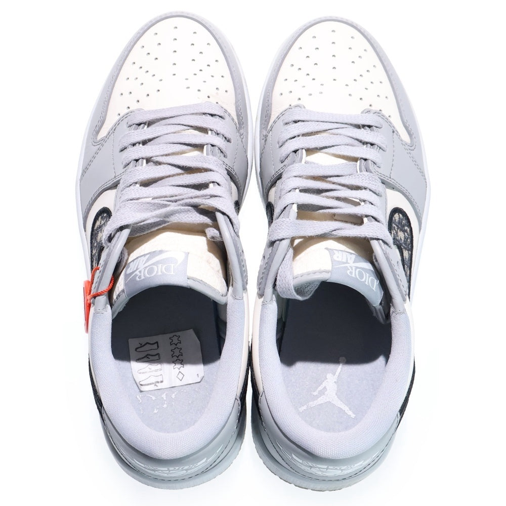 NIKE(ナイキ) ×DIOR AIR JORDAN 1 LOW OG CN8608-002 ディオール エアジョーダン 1 ローカットスニーカー グレー/ホワイト US8/26cm
