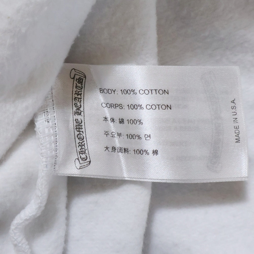 クロムハーツ パーカージップアップフー ディーブラックxホワイト L クロムハーツ パーカーL クロムハーツ パーカージップアップフー