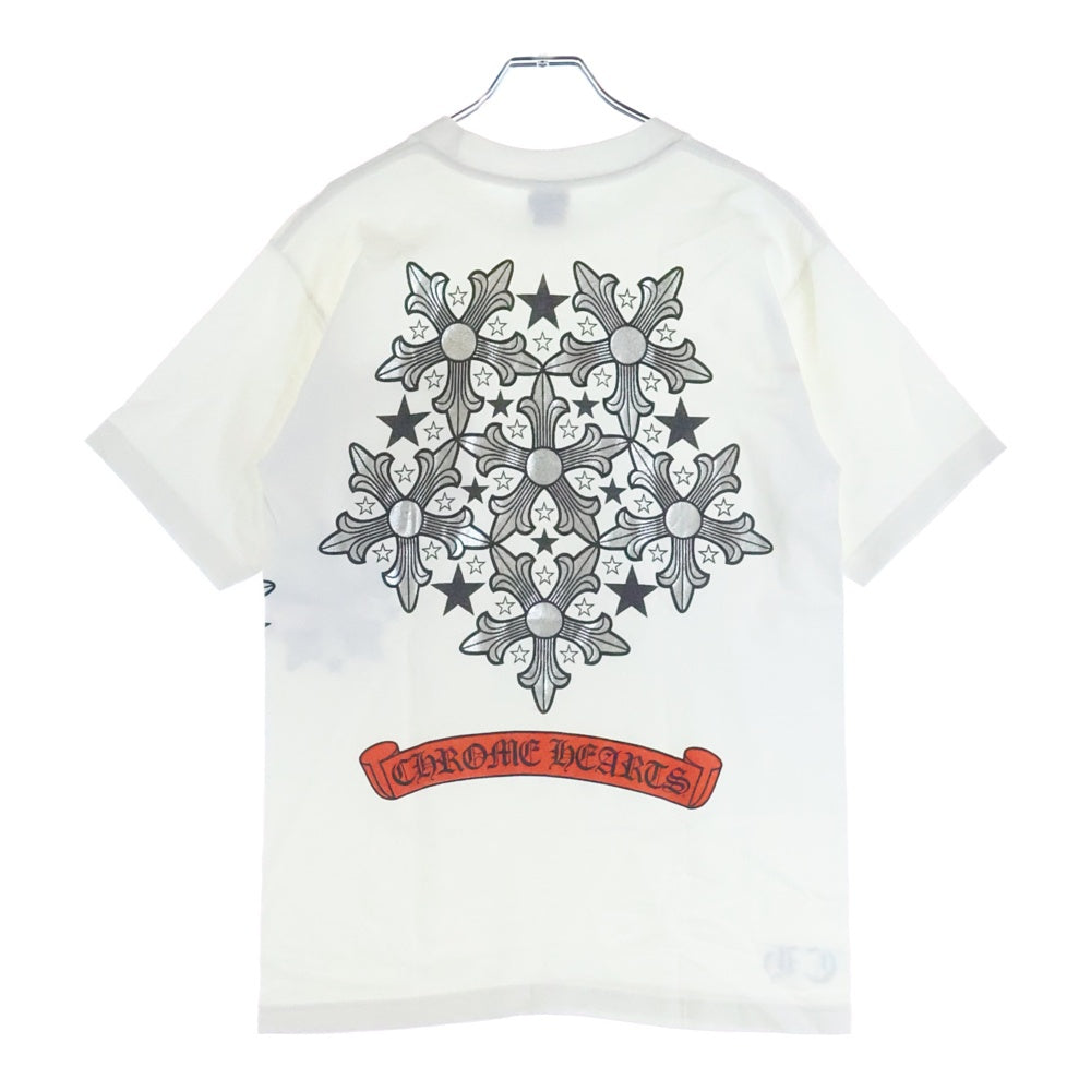 CHROME HEARTS(クロムハーツ) OLD STAR PRINT S/S TEE スタープリント 半袖Tシャツカットソー ホワイト