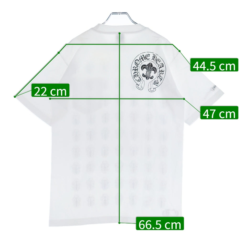 CHROME HEARTS(クロムハーツ) OLD DAGGER PRINT S/S TEE ダガーフロントプリント 半袖Tシャツ カットソー ホワイト