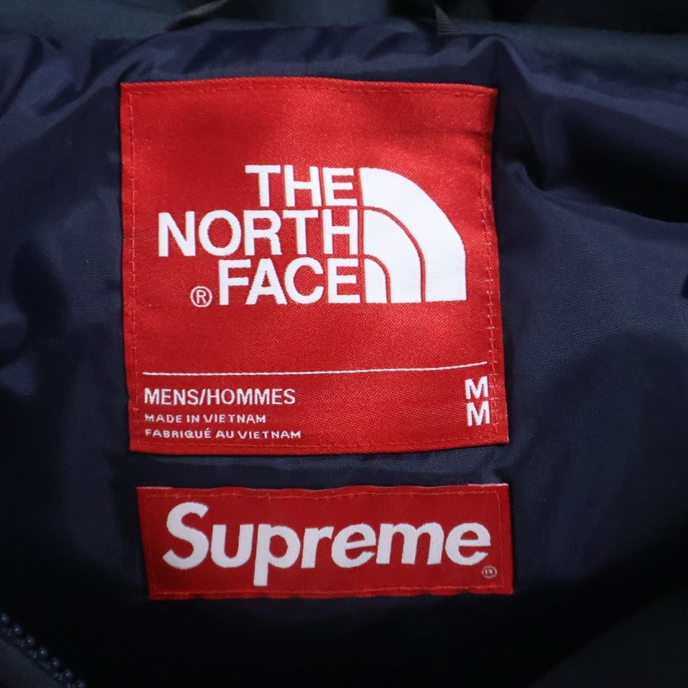 SUPREME(シュプリーム) 24AW ×THE NORTH FACE Down Filled Zip Up Hooded Sweatshirt ダウンフィル スウェット ジップアップフーデッドジャケット グレー NY52400I