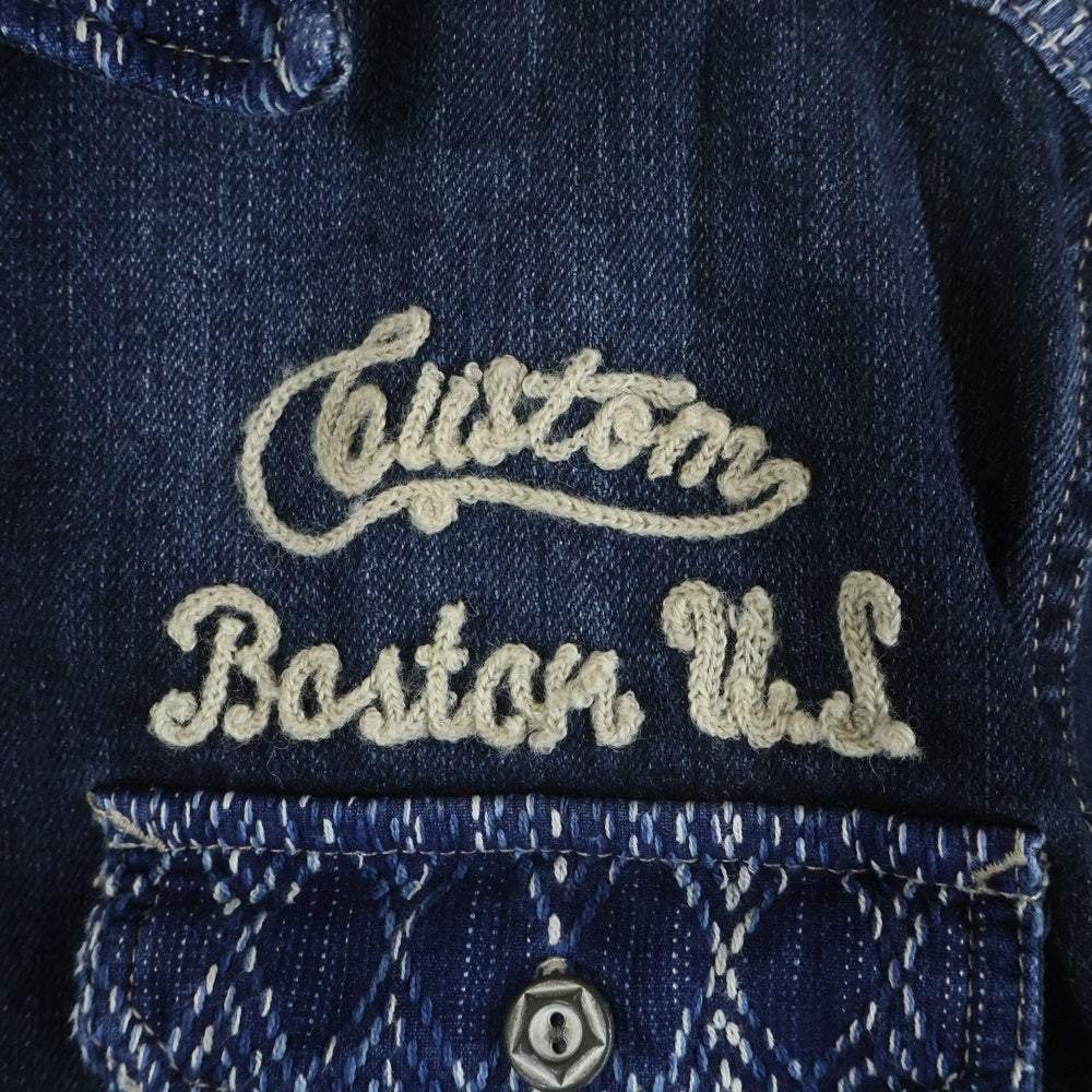 VANSON(バンソン) 2ポケット デニムシャツ インディゴ NVSL-2302