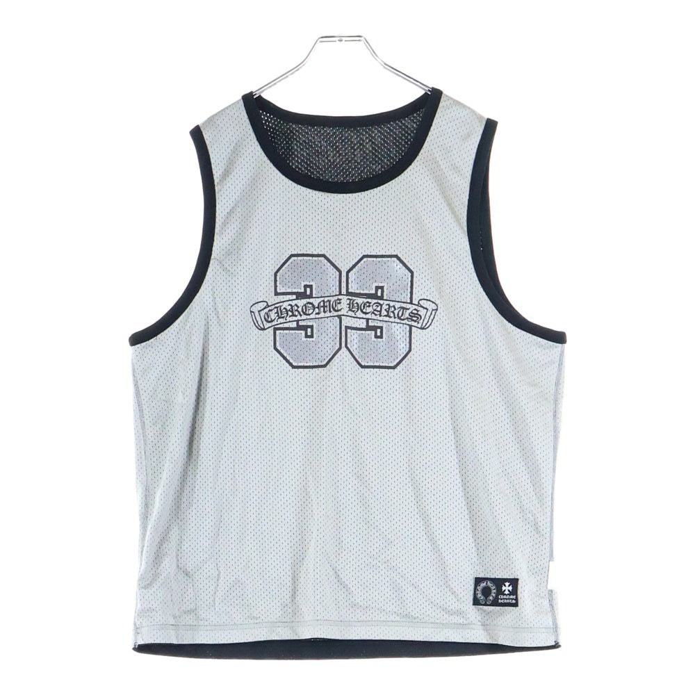 CHROME HEARTS(クロムハーツ) MESH WARM UP JERSEY リバーシブルCHロゴプリントメッシュタンクトップ ブラック