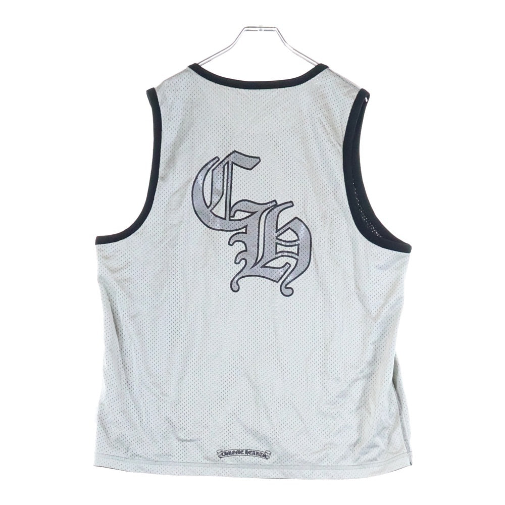 CHROME HEARTS(クロムハーツ) MESH WARM UP JERSEY リバーシブルCHロゴプリントメッシュタンクトップ ブラック