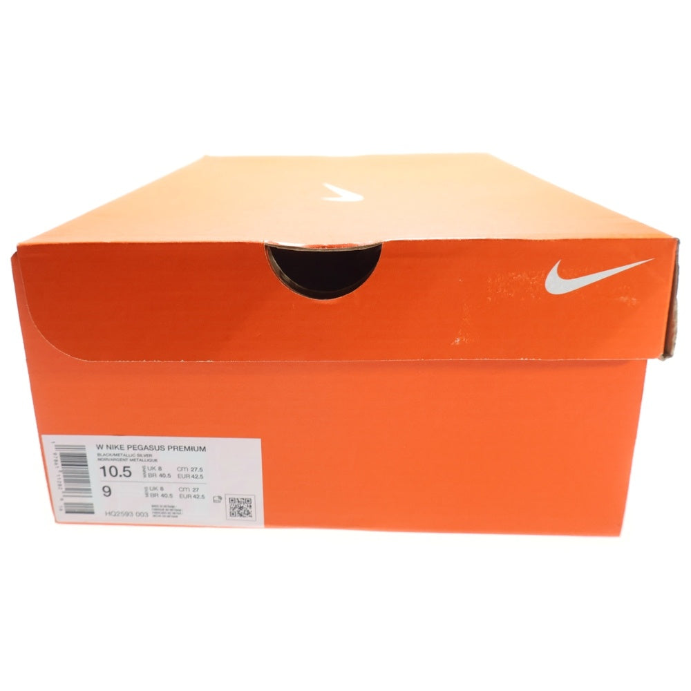 NIKE(ナイキ) W PEGASUS PREMIUM CQ2593-003 Bright Crimson/Metallic Silver ウィメンズ ペガサス プレミアム ローカットスニーカー ブラック US10.5/27.5cm レディース