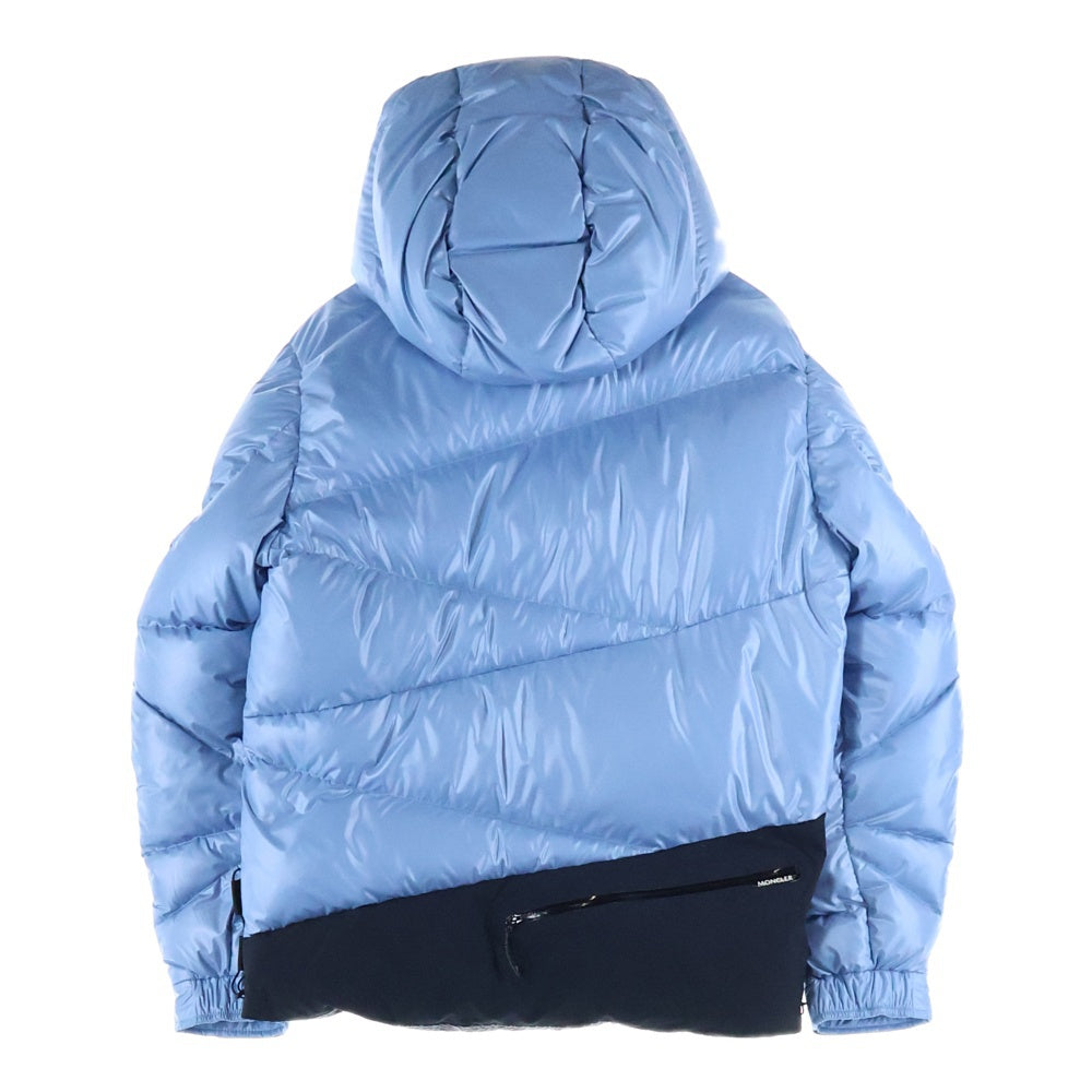 MONCLER(モンクレール) 23AW YONNE GIUBBOTTO フード付き ジップアップ ダウンジャケット ブルー I20911A00042 595ZJ