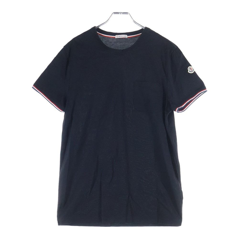 MONCLER(モンクレール) 19SS ワッペン付き 半袖Tシャツ カットソー ブラック E10918019800