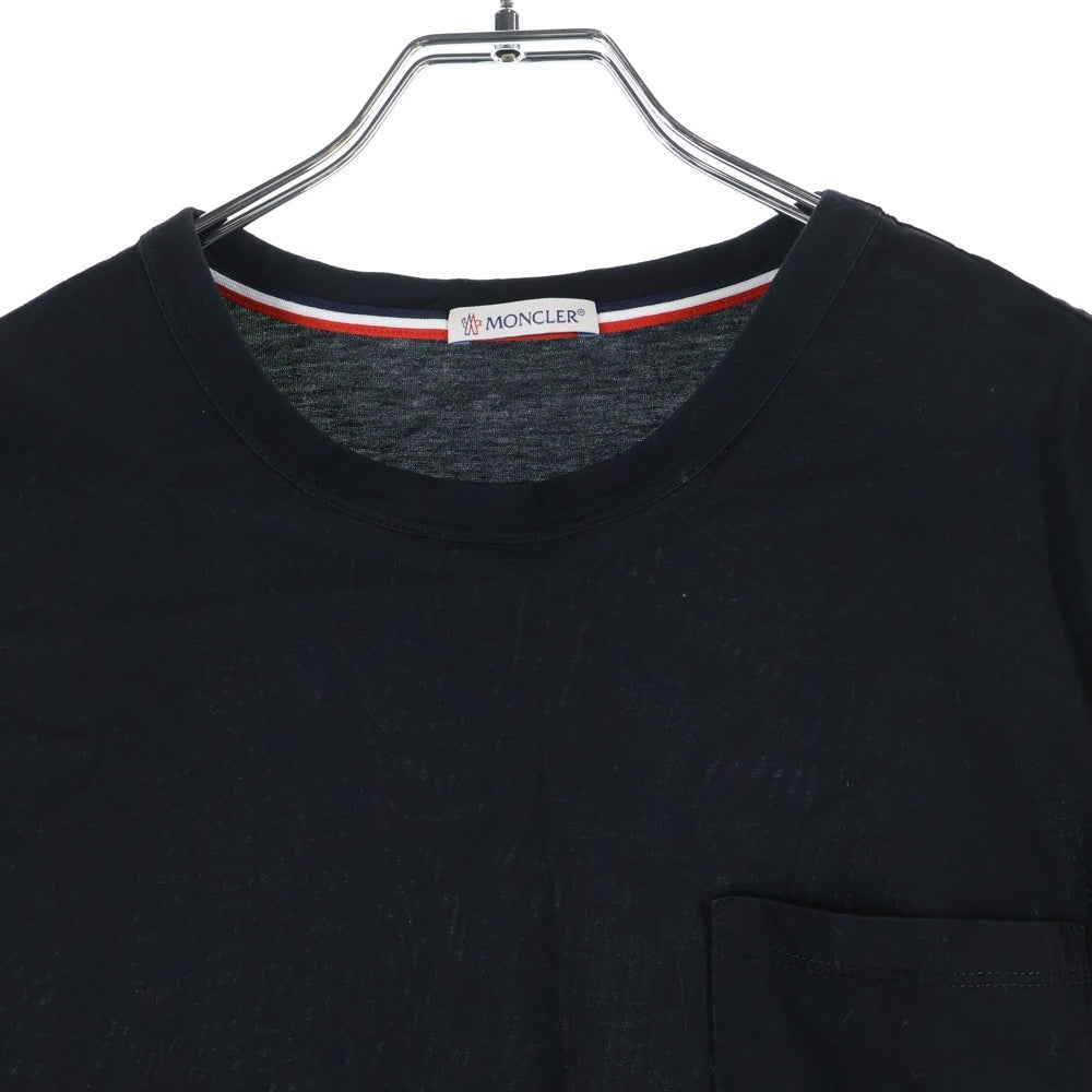 MONCLER(モンクレール) 19SS ワッペン付き 半袖Tシャツ カットソー ブラック E10918019800