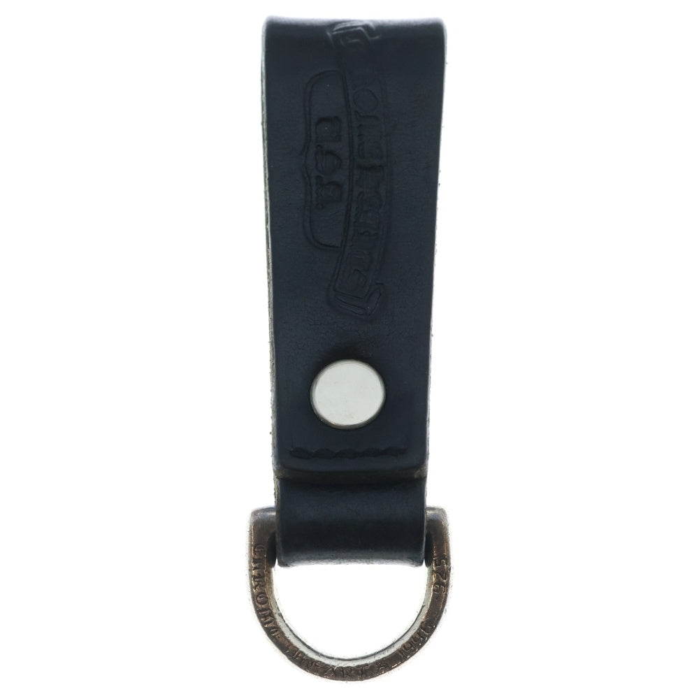 CHROME HEARTS(クロムハーツ) BELT LOOP D RING Dリング クロスボールベルトループ ブラック/シルバー BCA415