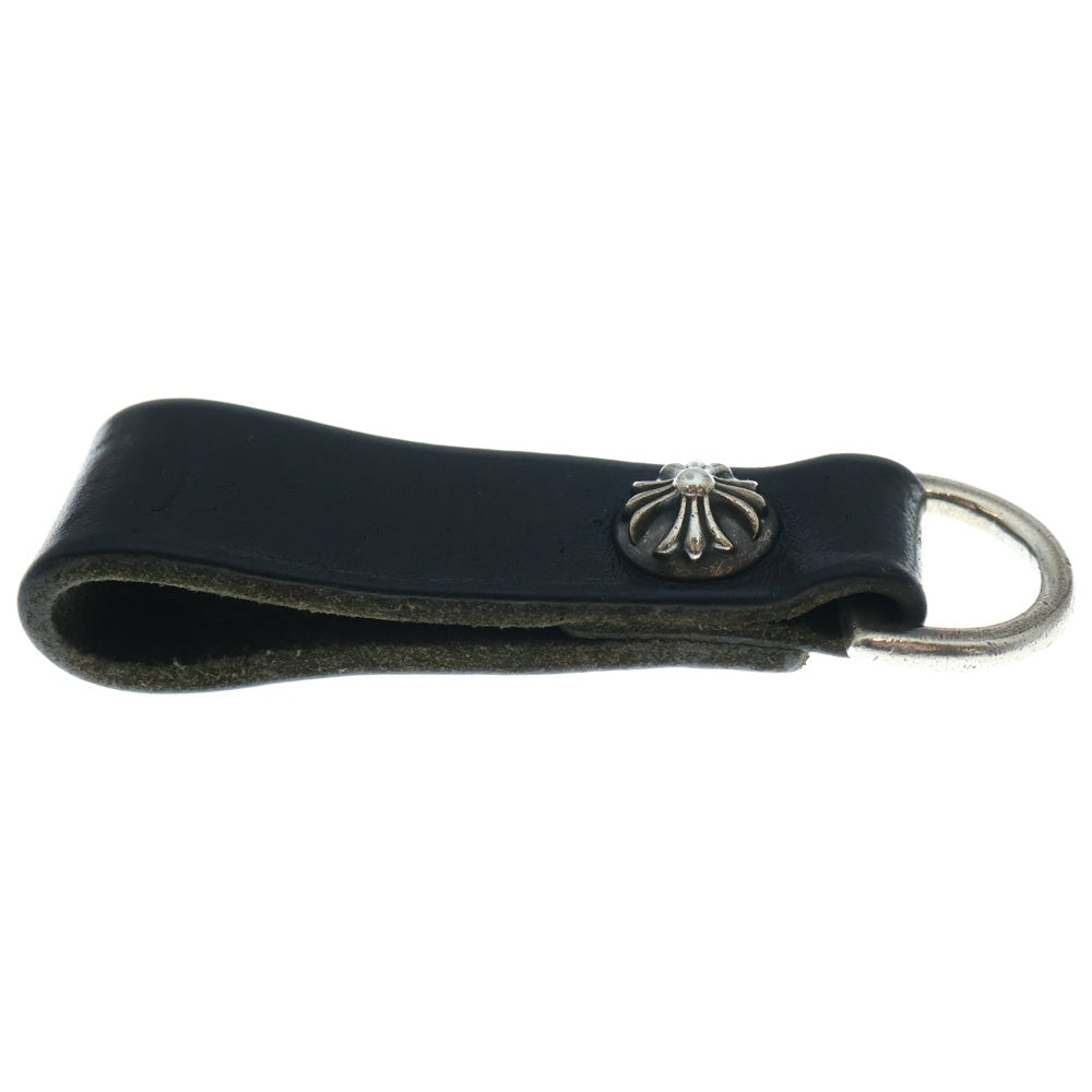 CHROME HEARTS(クロムハーツ) BELT LOOP D RING Dリング クロスボールベルトループ ブラック/シルバー BCA415