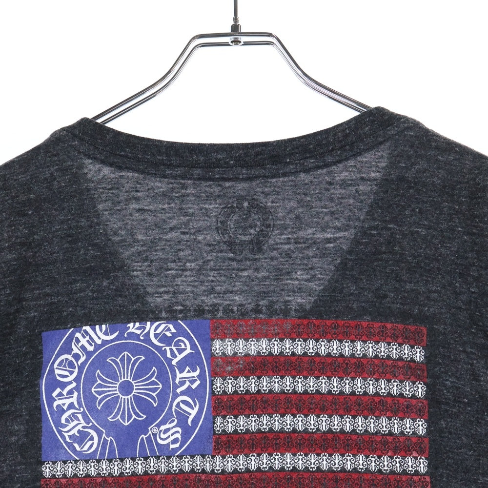CHROME HEARTS(クロムハーツ) American Flag S/S Tee アメリカンフラッグ 半袖Tシャツ カットソー ブラック