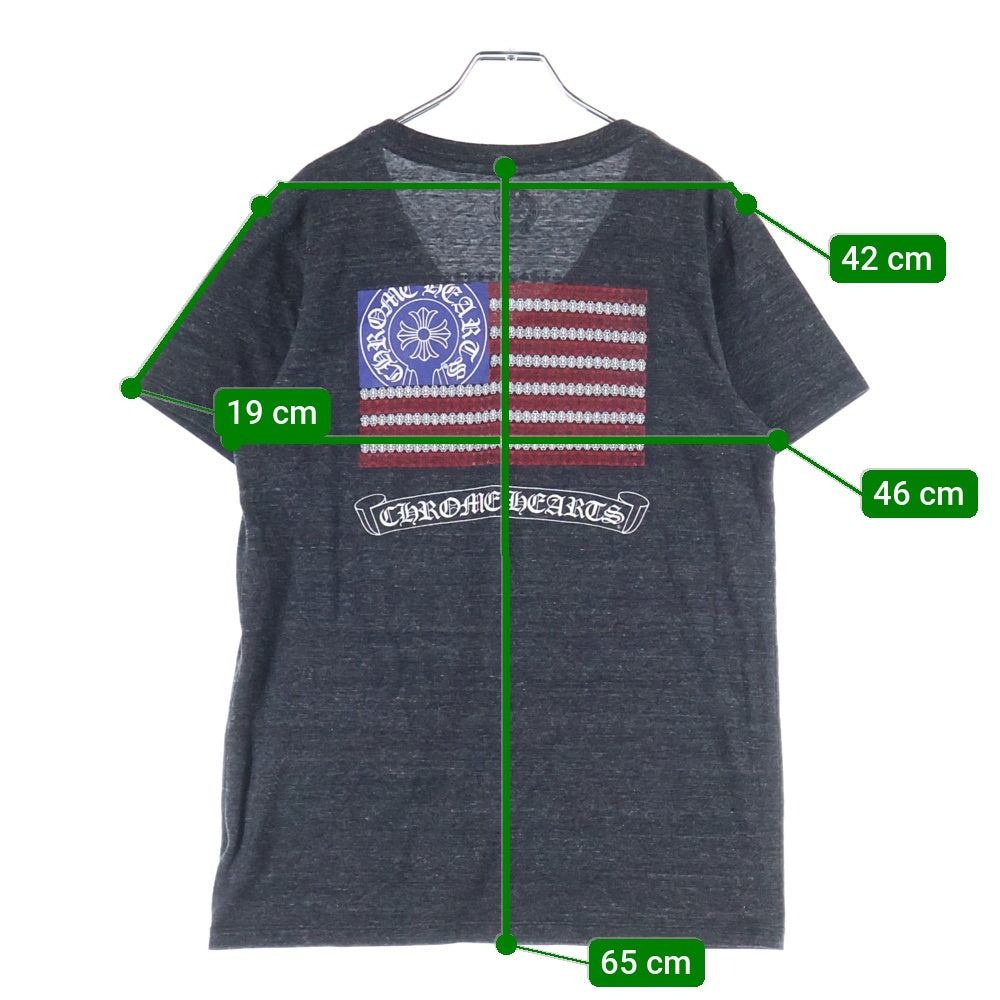 CHROME HEARTS(クロムハーツ) American Flag S/S Tee アメリカンフラッグ 半袖Tシャツ カットソー ブラック