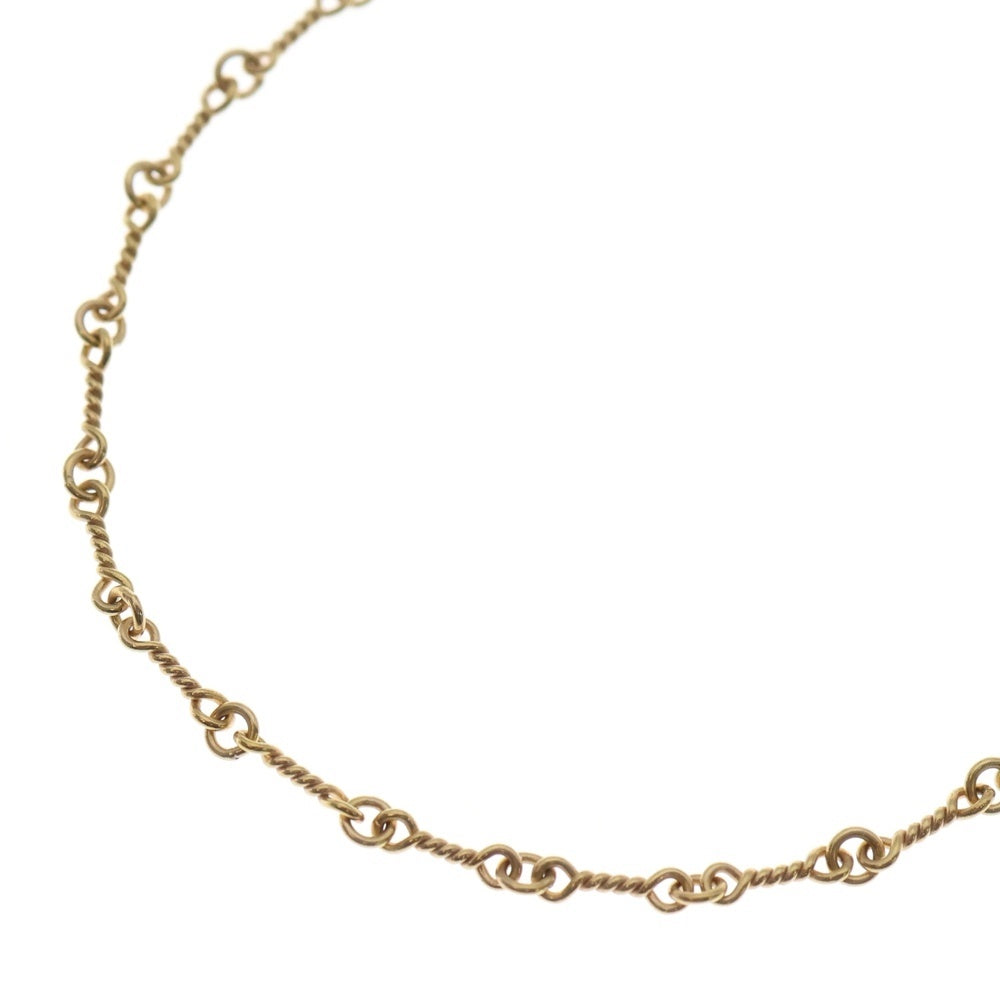 CHROME HEARTS(クロムハーツ) 22K NECKCHAIN T18 ツイストチェーンネックレス 18inch ゴールド BCA014
