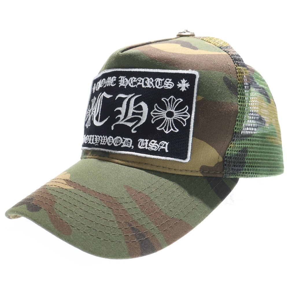CHROME HEARTS(クロムハーツ) HOLLYWOOD TRUCKER CAP ハリウッド カモ トラッカーメッシュキャップ 帽子 カーキ