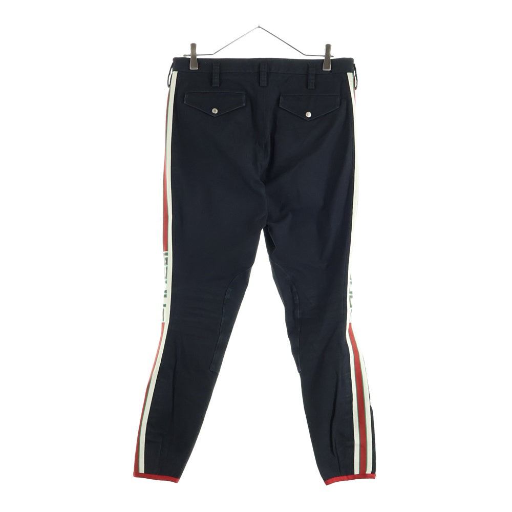 GUCCI(グッチ) 18SS Sideline Gabardine Stretch Pants ギャバジンストレッチパンツ ブラック