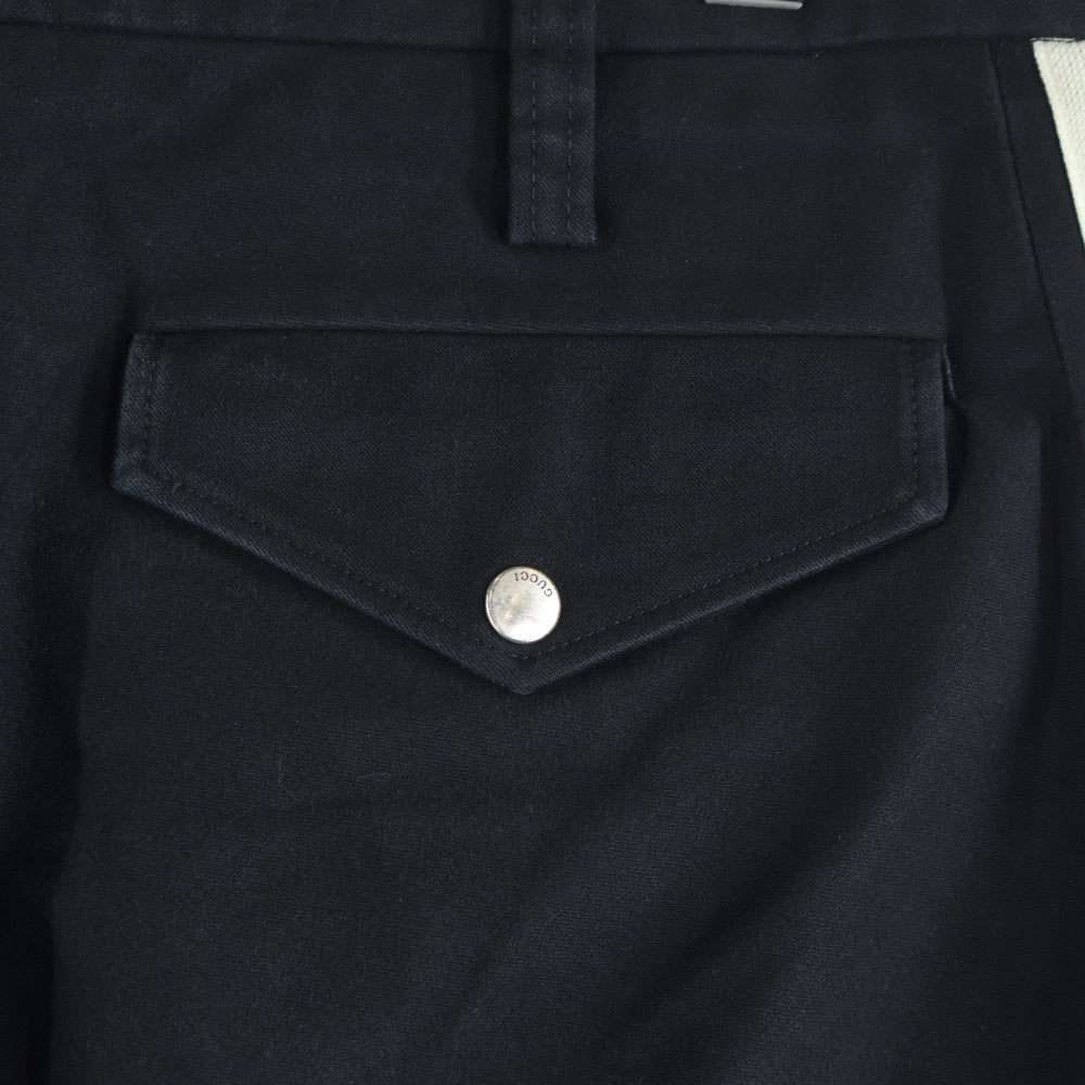 GUCCI(グッチ) 18SS Sideline Gabardine Stretch Pants ギャバジン