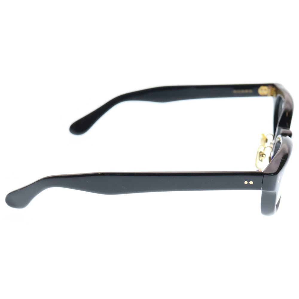 TENDERLOIN(テンダーロイン) ×白山眼鏡店 IN THE WIND ウェリントン サングラス アイウェア 眼鏡 ブラック/ゴールド