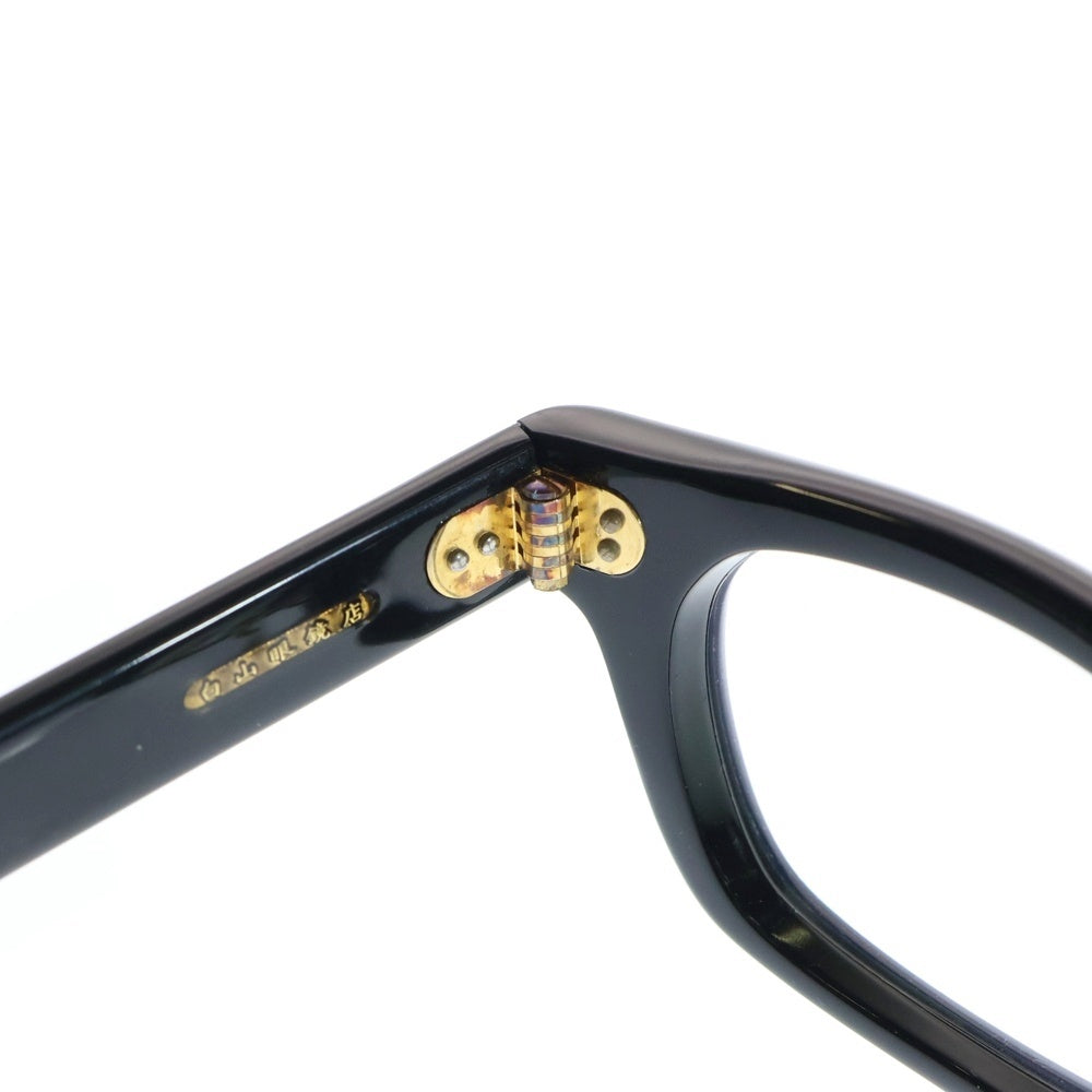 TENDERLOIN(テンダーロイン) ×白山眼鏡店 IN THE WIND ウェリントン サングラス アイウェア 眼鏡 ブラック/ゴールド