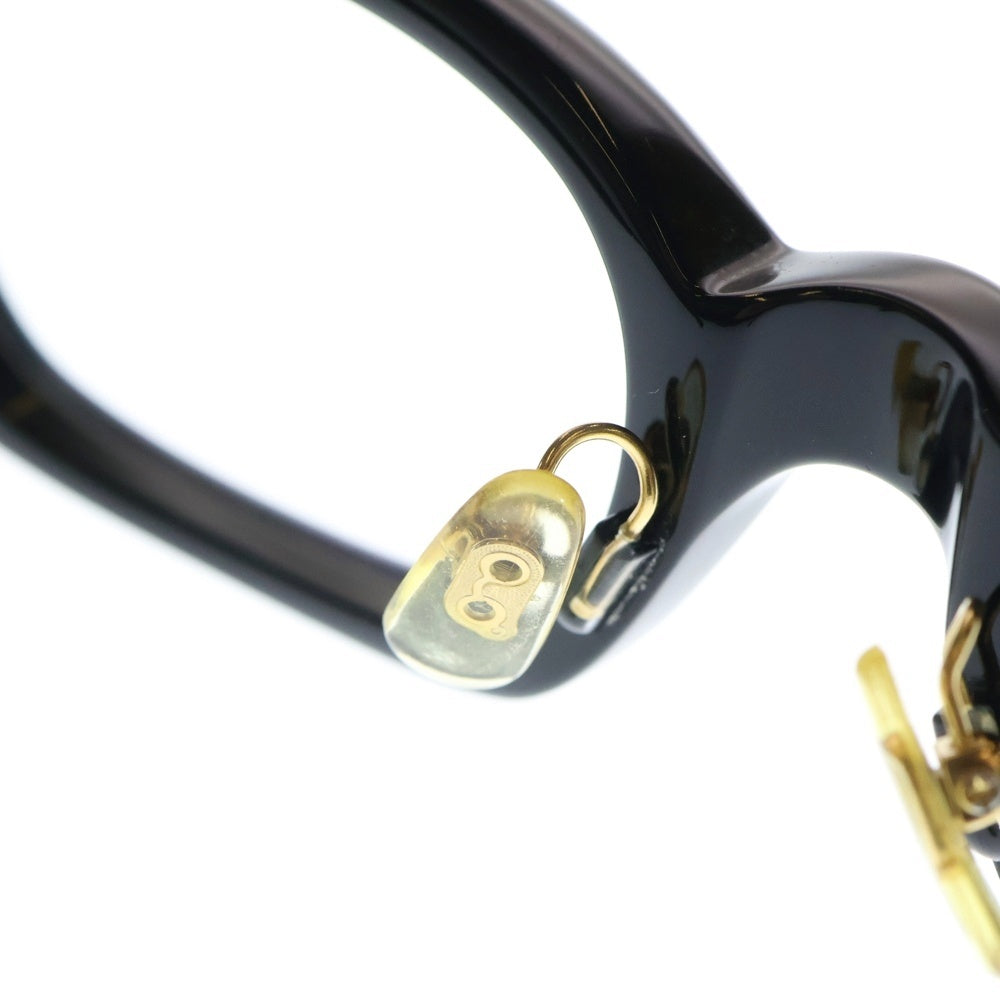 TENDERLOIN(テンダーロイン) ×白山眼鏡店 IN THE WIND ウェリントン サングラス アイウェア 眼鏡 ブラック/ゴールド