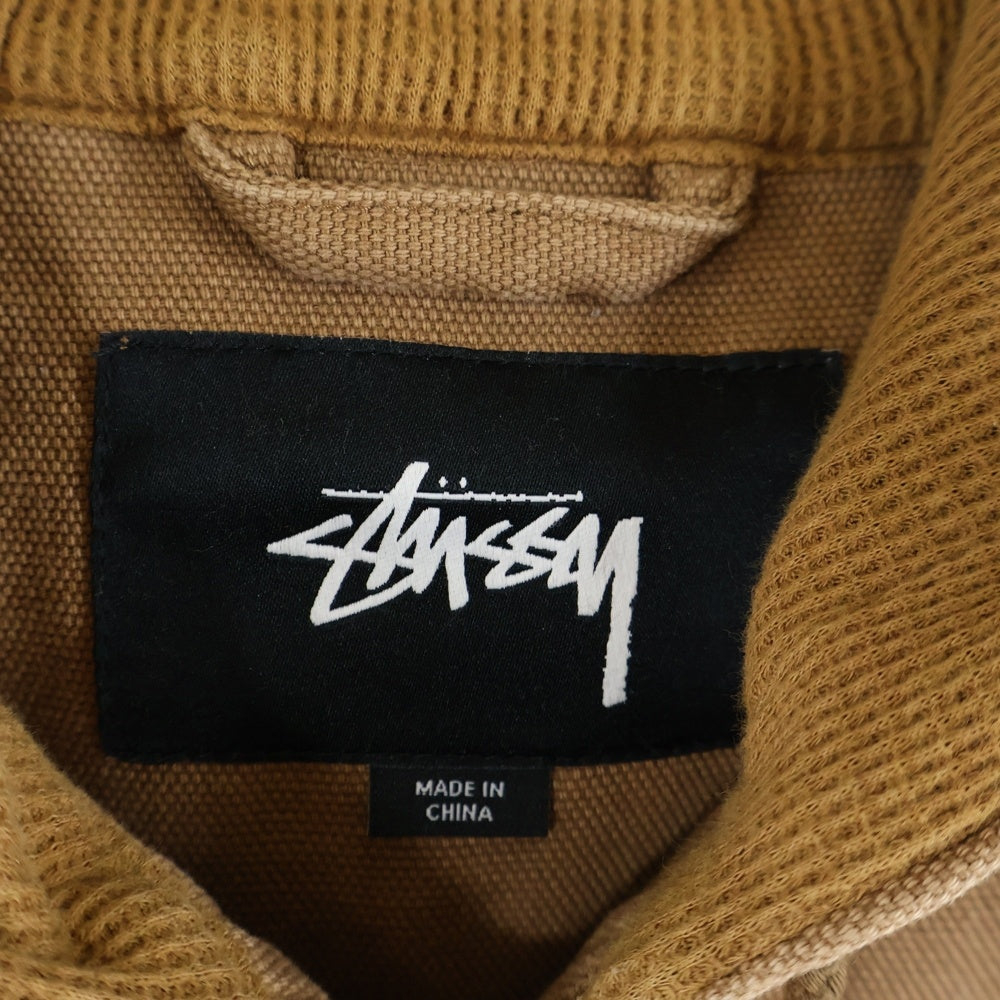 STUSSY(ステューシー) Canvas Worker Zip Hoodie キャンバス ワーカー ジップフーディー ブラウン 315107