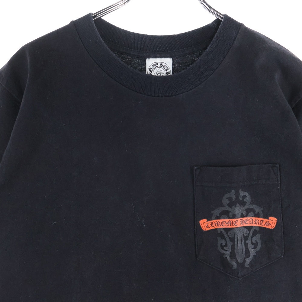 CHROME HEARTS(クロムハーツ) OLD VINE DAGGER FUCK YOU CHプラス オールド プリント半袖Tシャツ カットソー ブラック