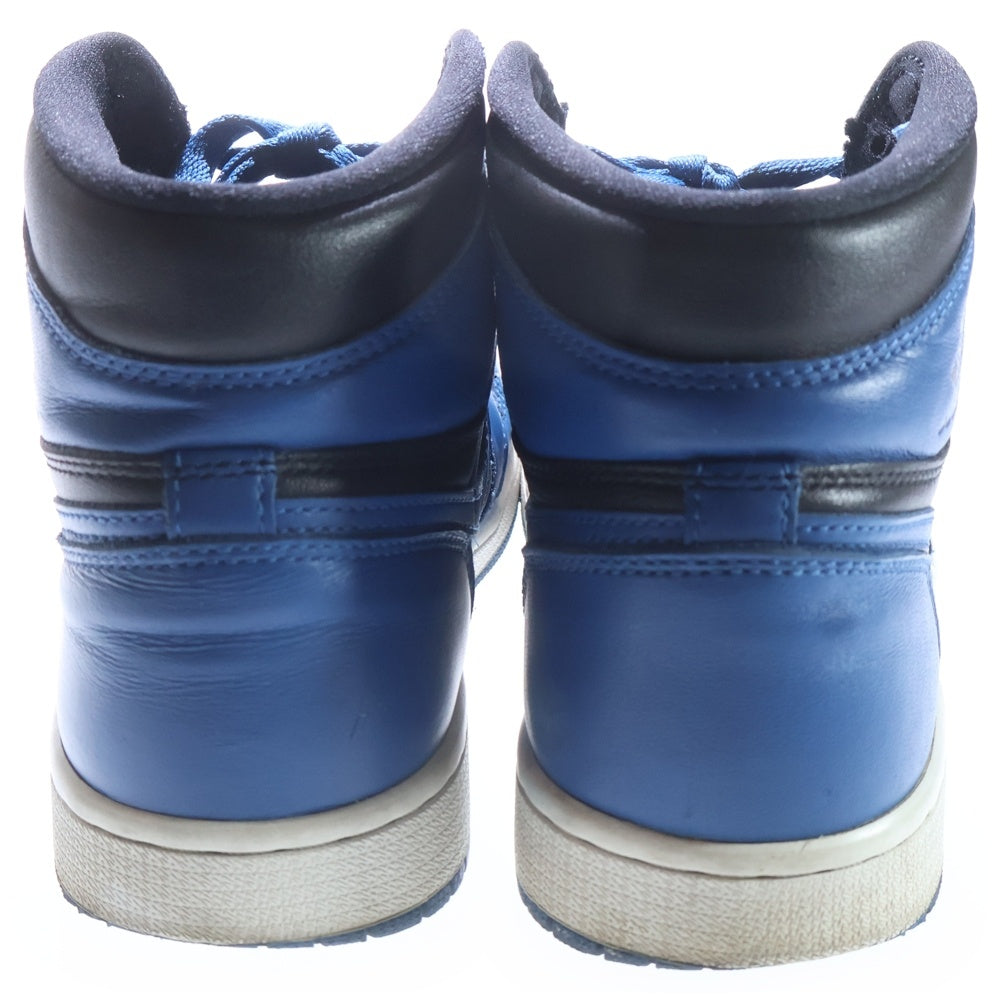 NIKE(ナイキ) AIR JORDAN 1 RETRO HIGH OG DARK MARINA BLUE 555088-404 エアジョーダン1 レトロ ダークマリーナブルー ハイカットスニーカー ブラック/ブルー US7.5/25.5cm