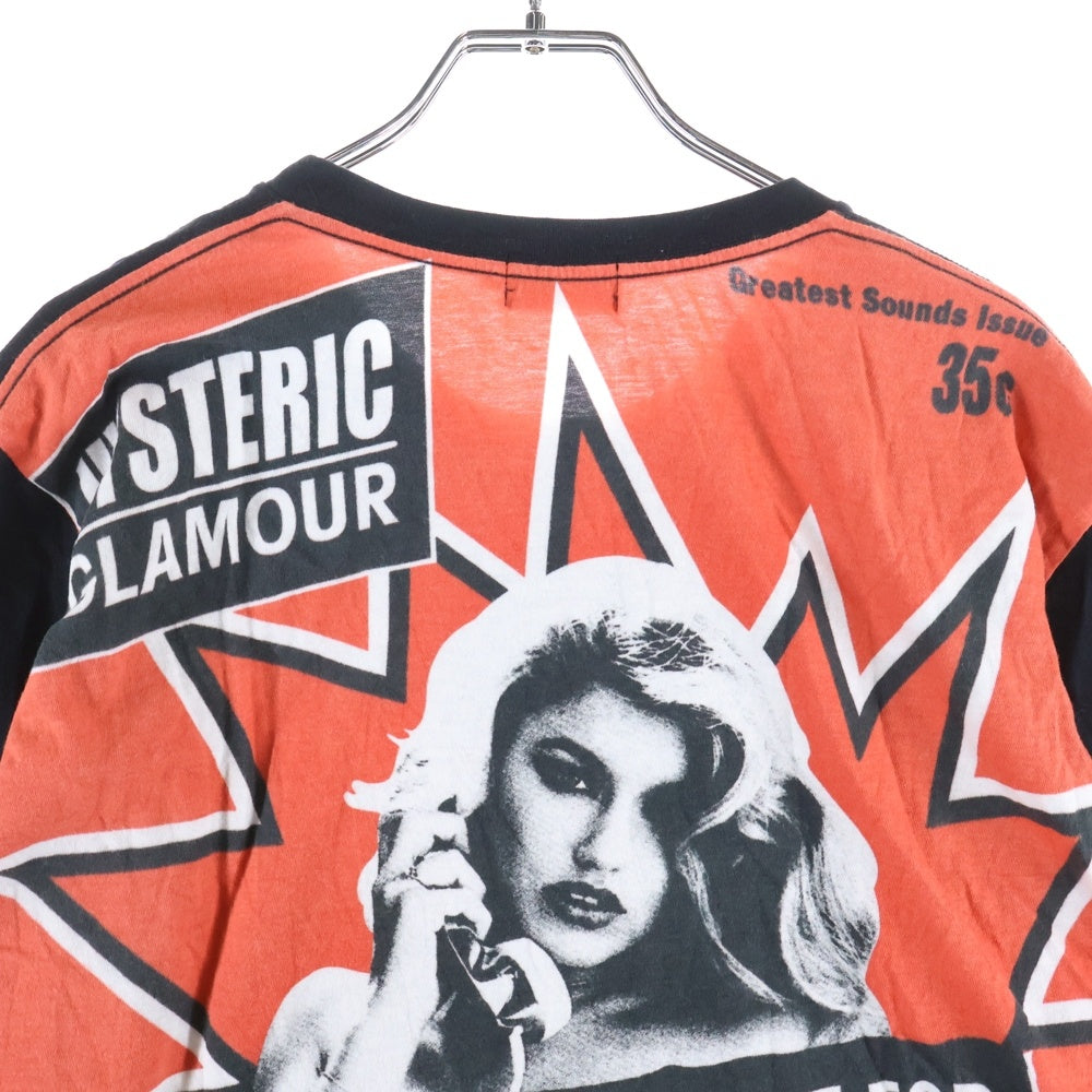 HYSTERIC GLAMOUR(ヒステリックグラマー) Killer Queens Tee バックプリント 半袖Tシャツカットソー ブラック