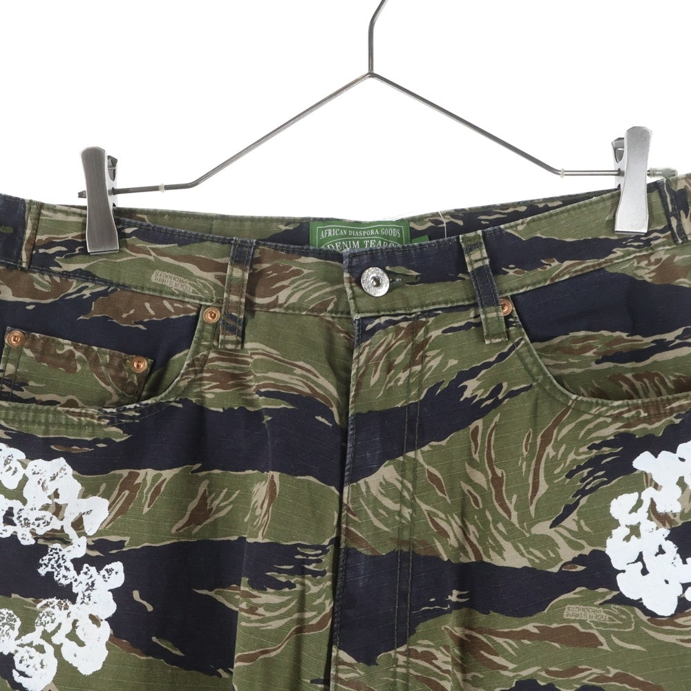 DENIM TEARS(デニムティアーズ) Tiger Camo Camo Cw Short カモフラージュ 迷彩 ハーフパンツ ショーツ カーキ