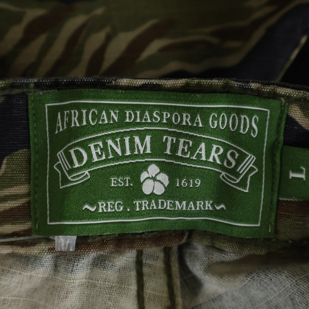 DENIM TEARS(デニムティアーズ) Tiger Camo Camo Cw Short カモフラージュ 迷彩 ハーフパンツ ショーツ カーキ