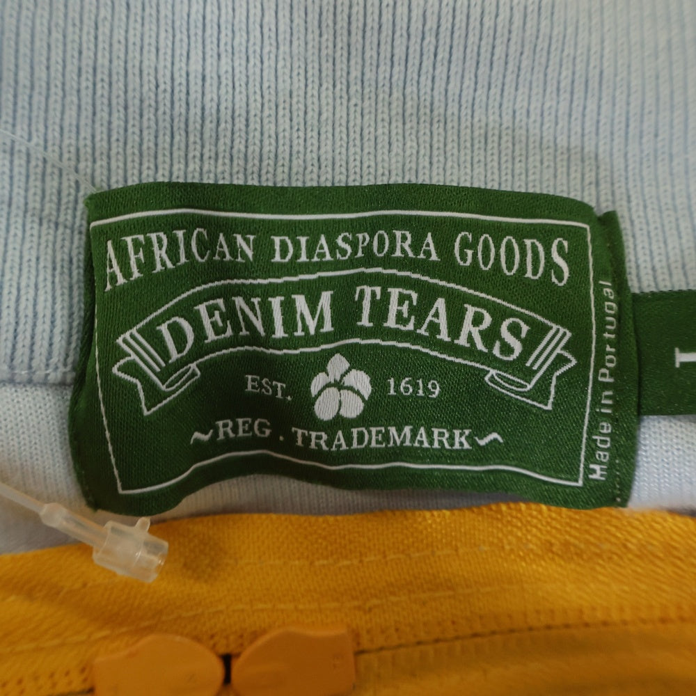 DENIM TEARS(デニムティアーズ) Velour Warmup Jacket ベロア ジップアップ ジャケット ブルー