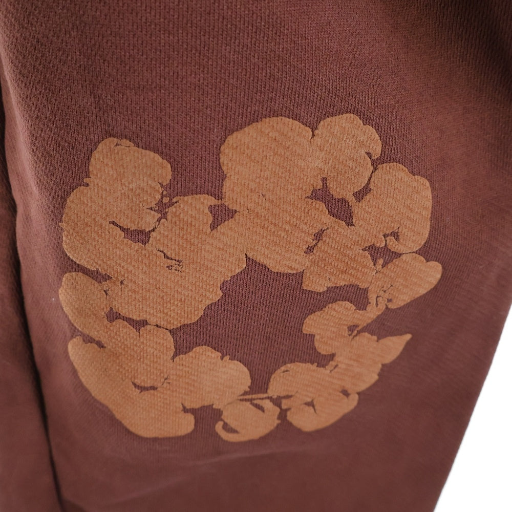 DENIM TEARS(デニムティアーズ) COTTON WREATH SWEATPANTS コットン フラワー スウェットパンツ ブラウン