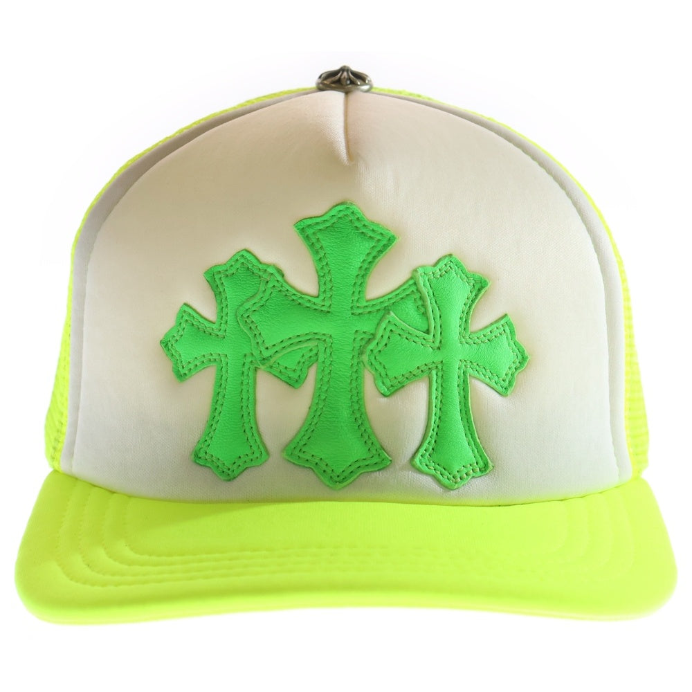 CHROME HEARTS(クロムハーツ) CRS PATCH Trucker Cap クロスパッチ メッシュトラッカー キャップ イエロー