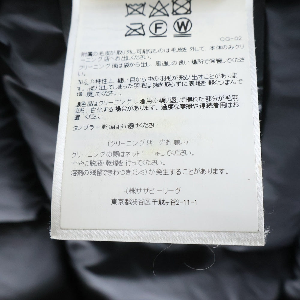 CANADA GOOSE(カナダグース) VICTORIA PARKA ヴィクトリアパーカー ファーダウンコート ブラック 3037LA