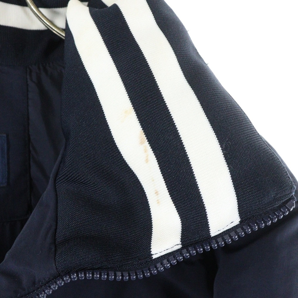 TOMMY HILFIGER(トミーヒルフィガー) 胸ロゴ刺繍 ジップアップ ダウンジャケット ネイビー 78J4151