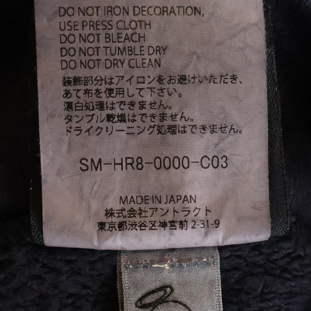 SAINT MICHAEL(セントマイケル) 25SS ×FEAR OF GOD SNT OF GOD FG_HOODIE フィアオブゴッド VINTAGE加工 両面プリント スウェット プルオーバーパーカー グレー SM-HR8-0000-C03