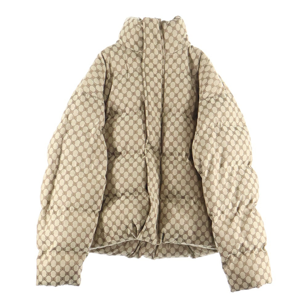 BALENCIAGA(バレンシアガ) 22AW×GUCCI The Hacker Project Hacker BB Puffer グッチ ザ ハッカープロジェクト BB ハッカー パファー ジャケット ベージュ 681885 TL053