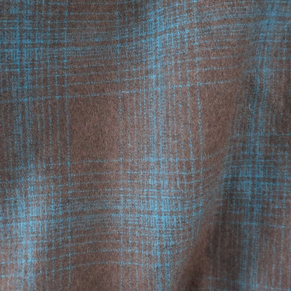 WACKO MARIA(ワコマリア) ×PENDOLTON WOOL OMBRE CHECK OPEN COLLAR SHIRT TYPE-3 ペンドルトン ウール オンブレ 長袖シャツ ブラウン/ブルー 25FW-WMS-PE03