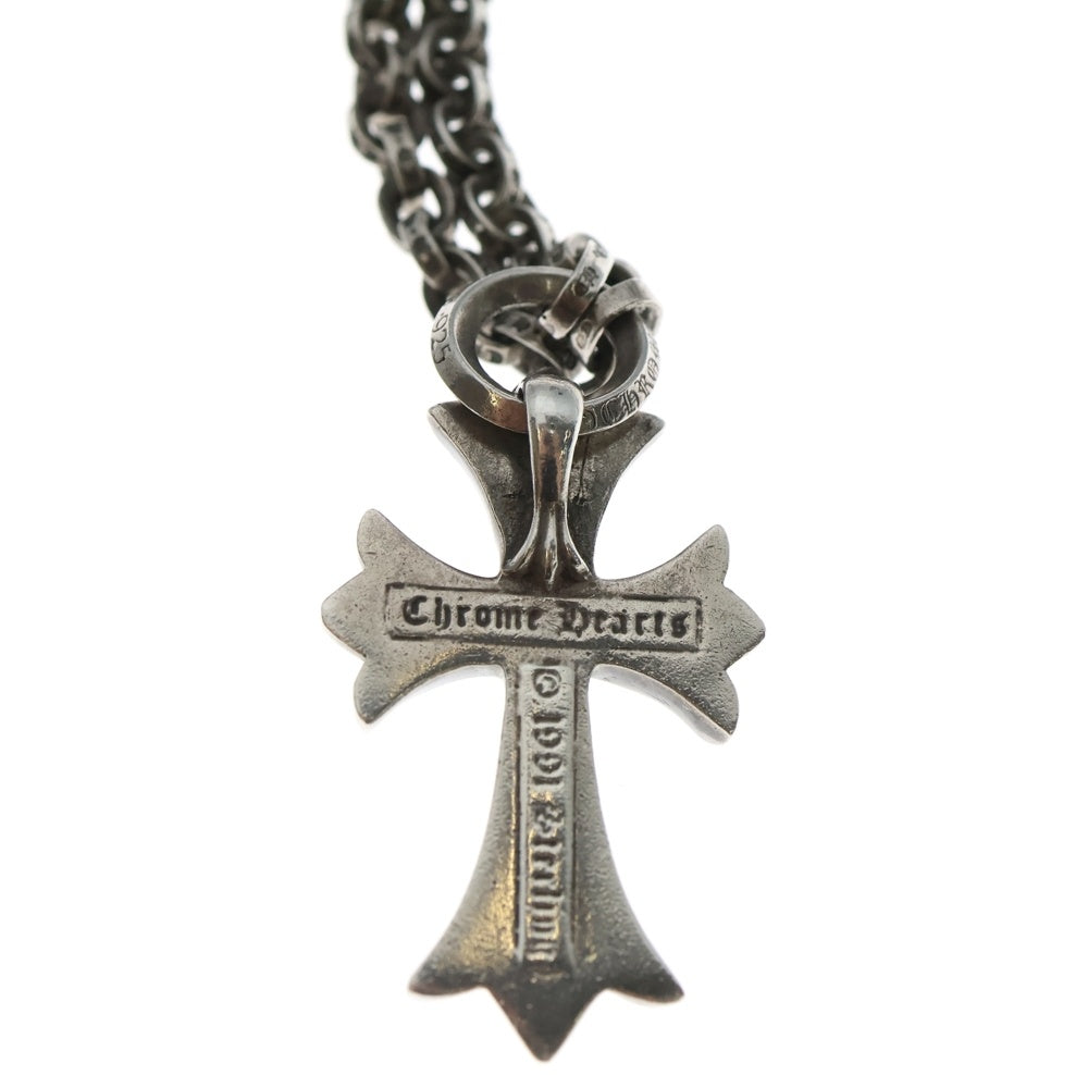 CHROME HEARTS(クロムハーツ) PPR CHN SML CH CRS ペーパーチェーンスモールCHクロス シルバーネックレス シルバー