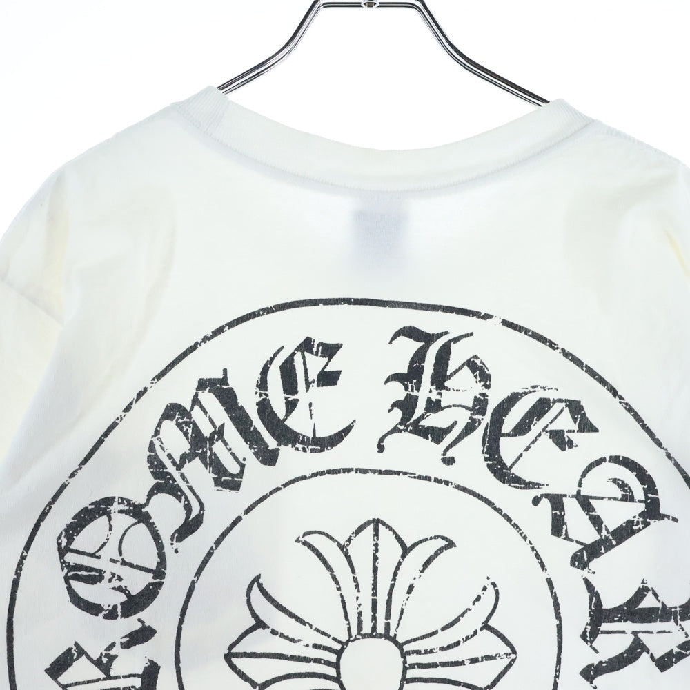CHROME HEARTS(クロムハーツ) OLD CH PLS ホースシュー 半袖Tシャツ カットソー ホワイト