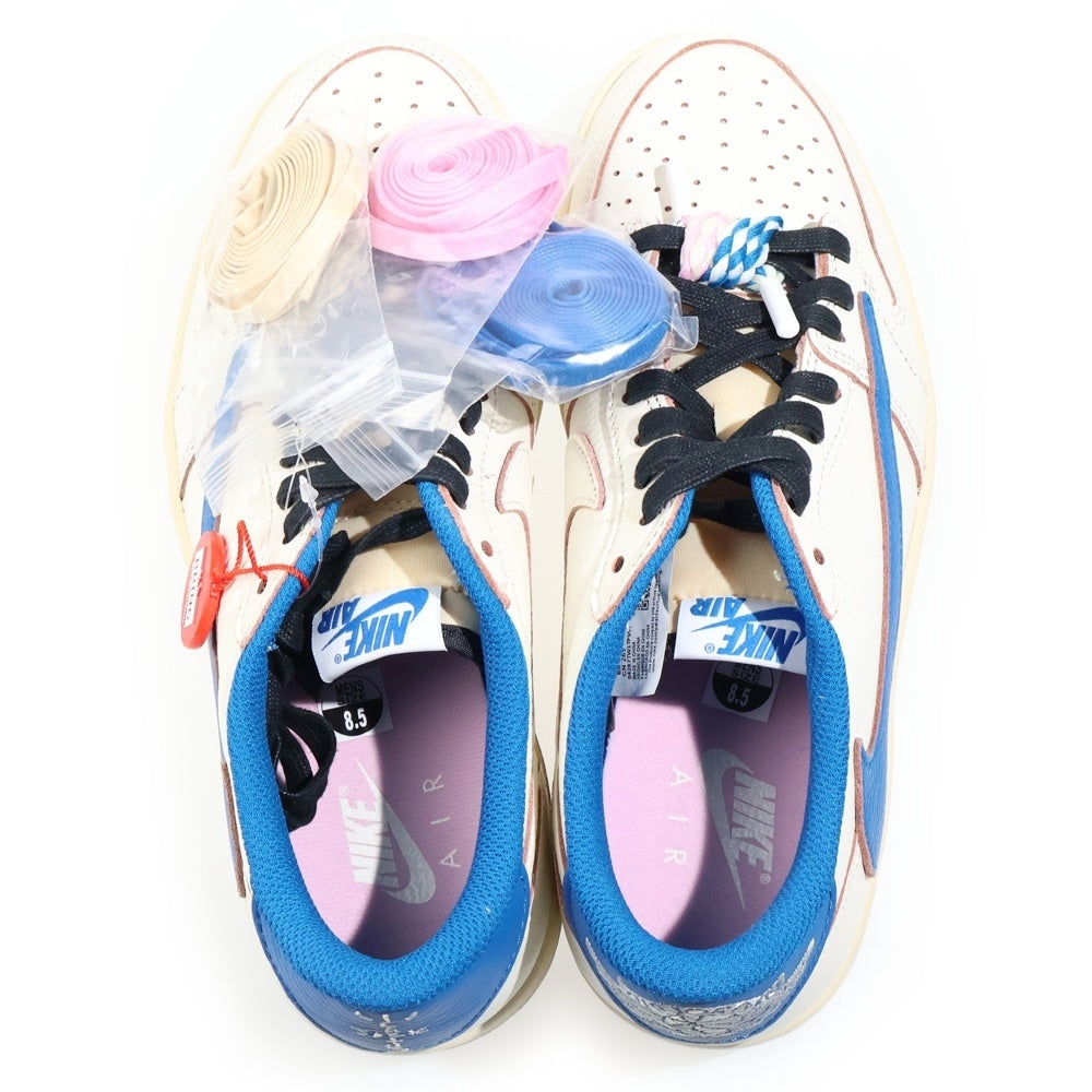 NIKE(ナイキ) ×Travis Scott ×fragment design Air Jordan 1 Low OG DM7866-104 ×トラヴィススコット×フラグメントデザイン エアジョーダン1 OG ローカットスニーカー