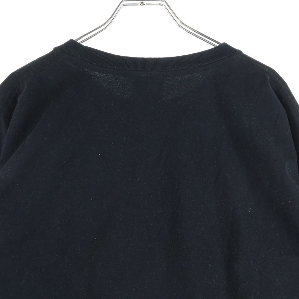 A BATHING APE(アベイシングエイプ) MILO SHARK フロントプリント 長袖Tシャツ カットソー ブラック 002LTL801001M