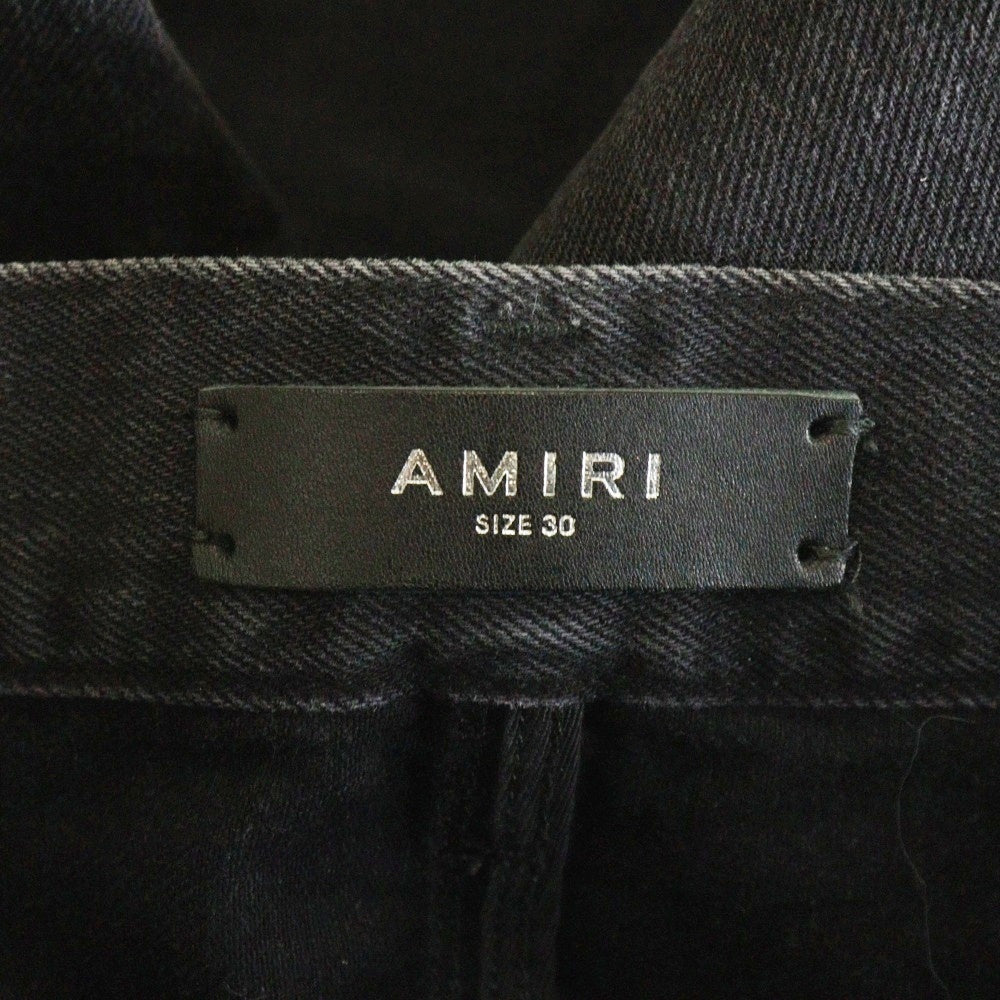 AMIRI(アミリ) 25SS DEBOSSED MA QUAD CARPENTER エンボスロゴ ダブルニー カーペンターパンツ ブラック SRAMDNGH1055ASMRBC00