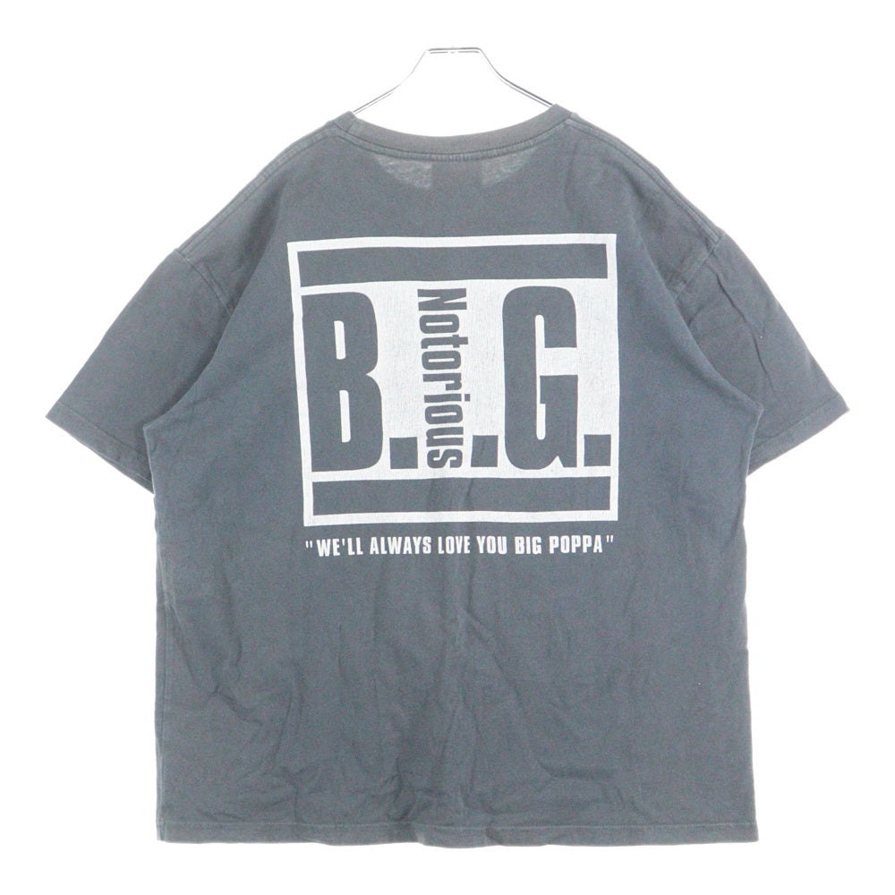 VINTAGE(ヴィンテージ) 90s NOTORIOUS BIGGIE RAP TEE ノートリアス ビギー 半袖Tシャツ カットソー グレー