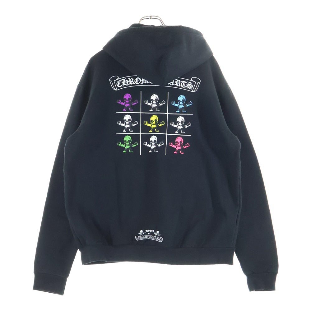 CHROME HEARTS(クロムハーツ) FOTI ZIP HOODIE フォティ ジップアップパーカー ブラック/マルチカラー