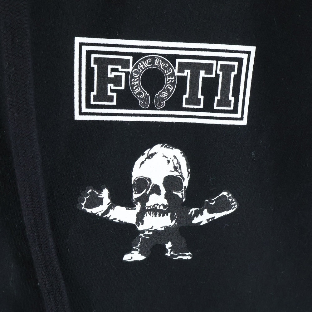 CHROME HEARTS(クロムハーツ) FOTI ZIP HOODIE フォティ ジップアップパーカー ブラック/マルチカラー