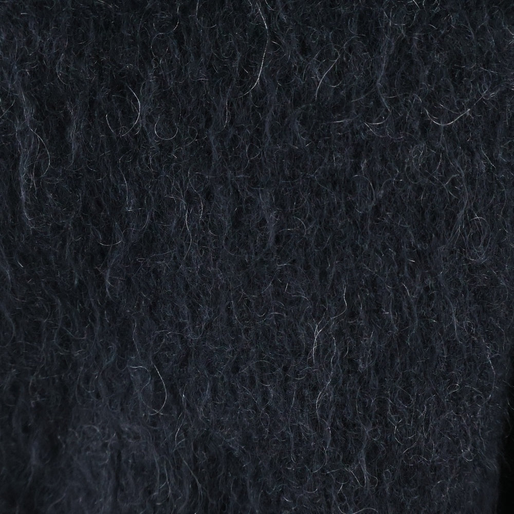 SAINT MICHAEL(セントマイケル) 23AW CREW NECK KNIT フロントロゴ モヘアニット セーター ブラック SM-A23-0000-042