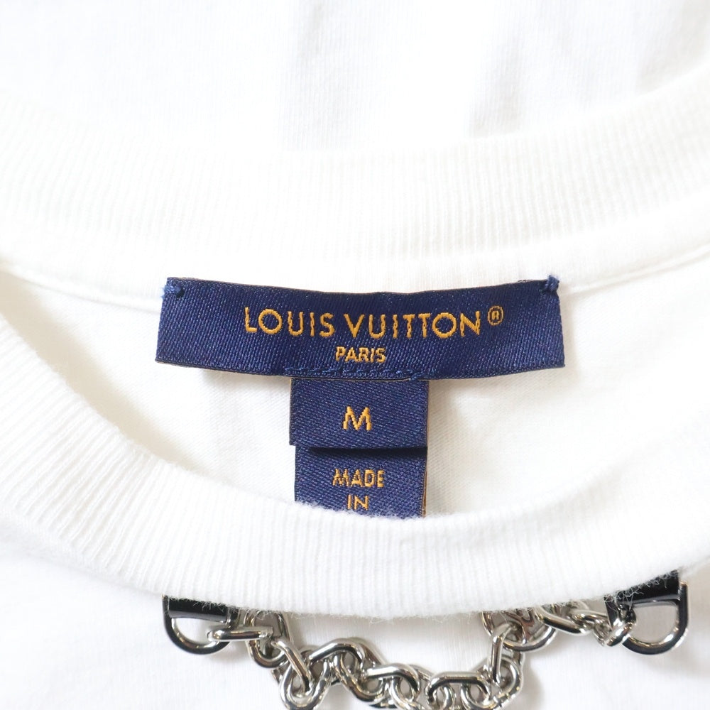 LOUIS VUITTON(ルイヴィトン) 反転ロゴプリント チェーン付き 半袖T