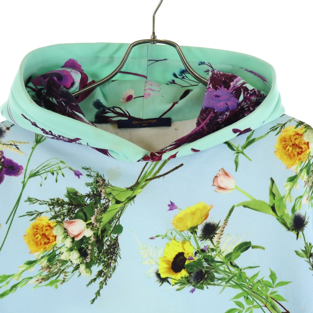 LOUIS VUITTON(ルイヴィトン) 20SS フラワープリント スウェット プルオーバーパーカー フーディー マルチカラー RM201 RLE HIY94W